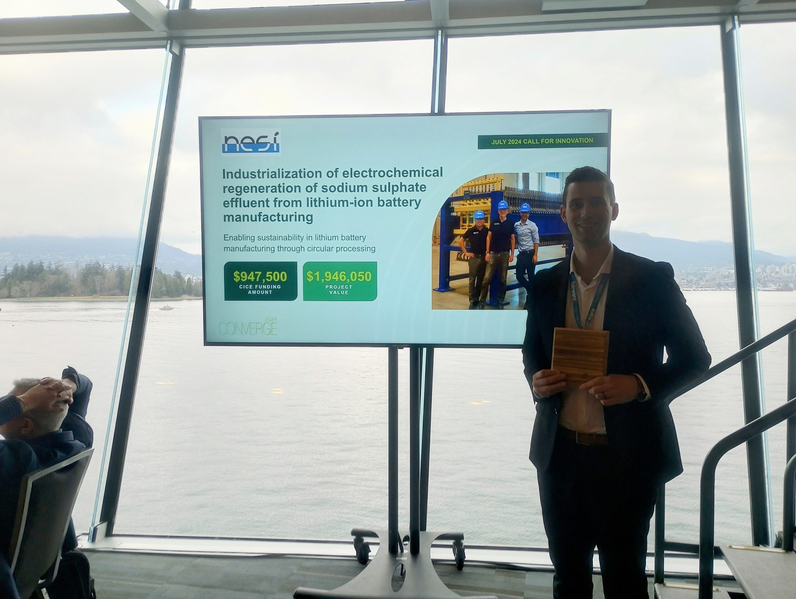 NESI awarded $1 Million from BC Centre for Innovation and Clean Energy for Industrialization of electrochemical regeneration of sodium sulphate