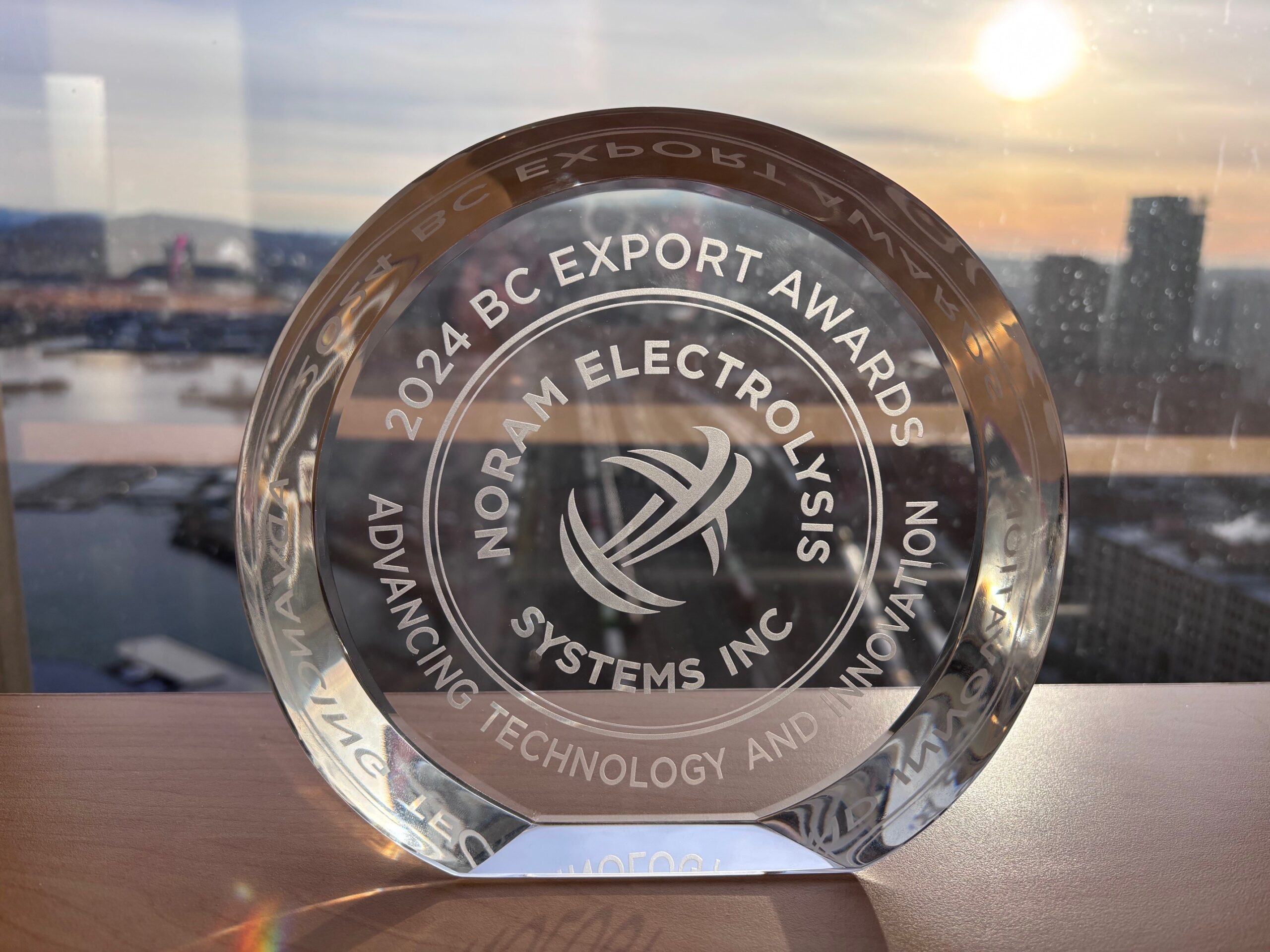 NORAM Electrolysis Systems Inc. (NESI) was announced as the winner of the 2024 BC Export Award in Advancing Technology & Innovation at the 42nd annual BC Export Awards, hosted by BIV